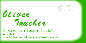 oliver taucher business card